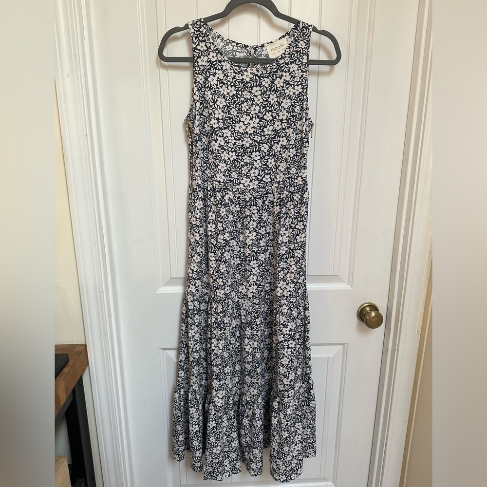 Moolk Zara in Bluebell breastfeeding mom dress